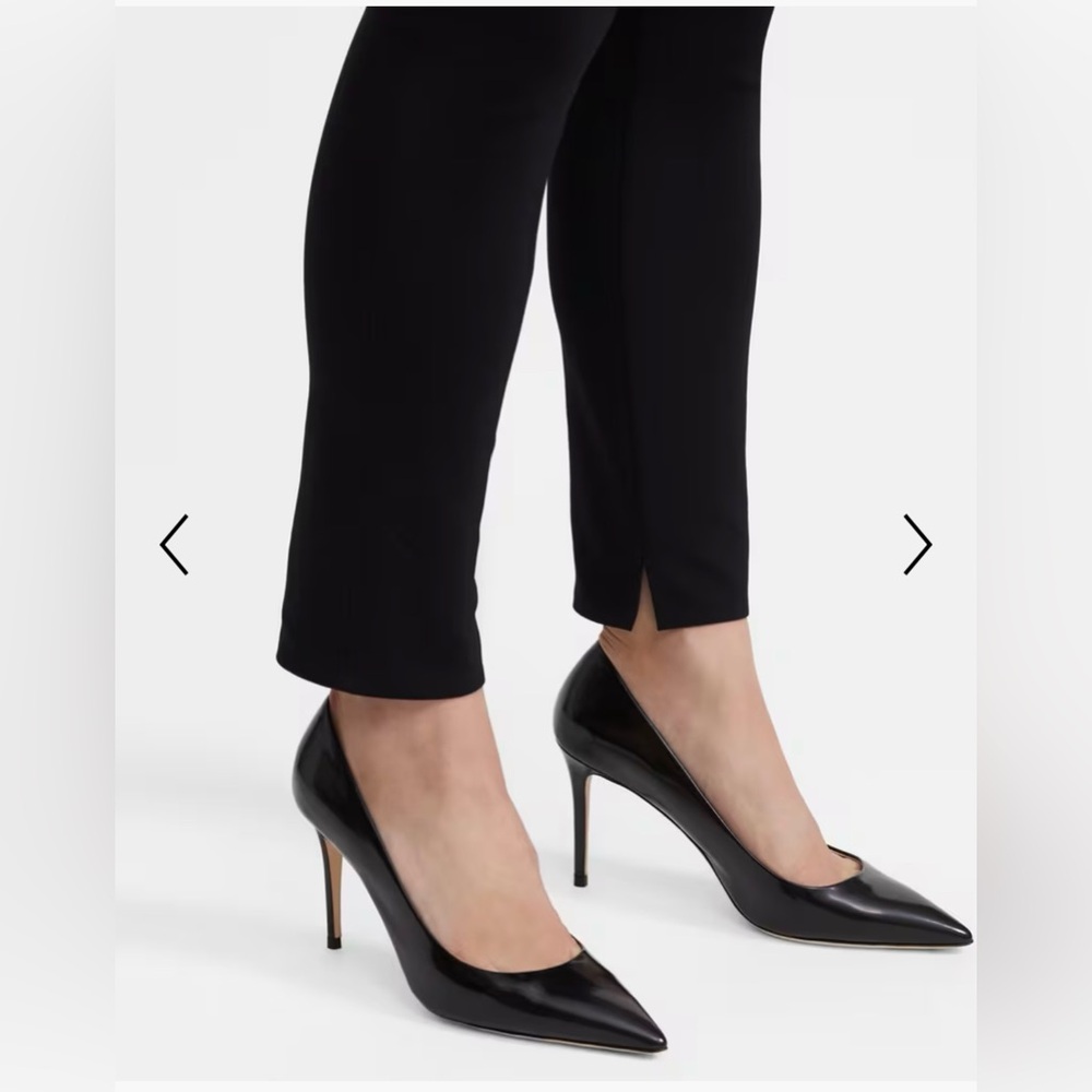Theory City Pump in Brushed Leather